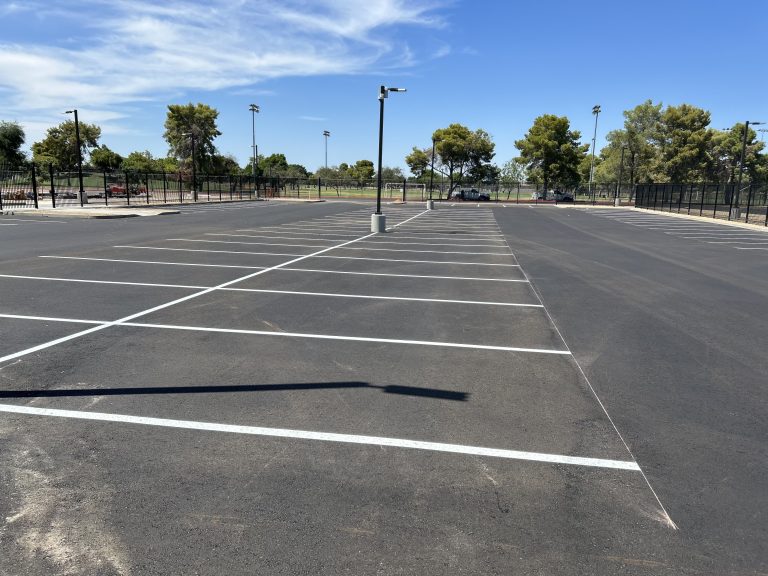 Parking professionals white line striping