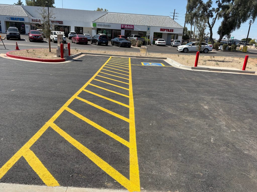 ADA Parking stall at Frys Fuel Center on Thunderbird Road in phoenix